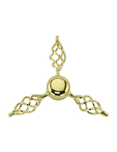 Cage Twisted Knock-Off T/Less B-400 Gold.